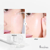 [9Wishes] Miracle White Ampule Serum 0.85Fl. Oz Whitening Serum - Bring Dull Skin Back to the Bright Side with 73% Rice Bran Water, Chemical Free, Natural Ingredients