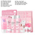 Japan Sakura Facial Cleaner Korean Face Serum Exfoliating Peeling Gel Moisturize Toner Eye Cream Sunscreen Cosmetic Skincare Set