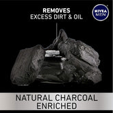 DEEP Cleansing Beard and Face Wash, Enriched with Natural Charcoal, 3 Pack of 3.3 Fl Oz Tubes