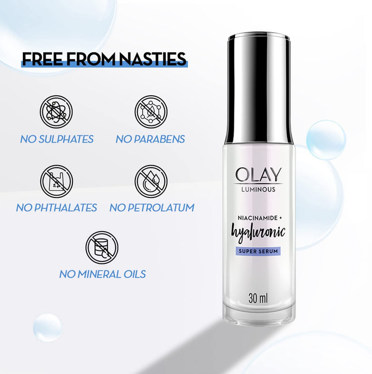Luminous Niacinamide+ Hyaluronic Super Face Serum, 30Ml