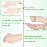 Aloe Facial Skincare Sheet Hydrating Moisturizing Revitalizing Facial Skincare Sheet for Dry, Oily, Sensitive and Tired Skin 25Ml/0.8Oz, Pack of 10