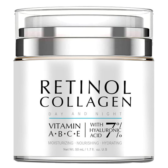 Night Cream Face Moisturizer with Retinol, Collagen, Niacinamide 10%, anti Wrinkle Face Cream, Made in USA, Retinol Cream for Face, anti Aging Face Cream, Face Moisturizer for Women, 1.7Oz
