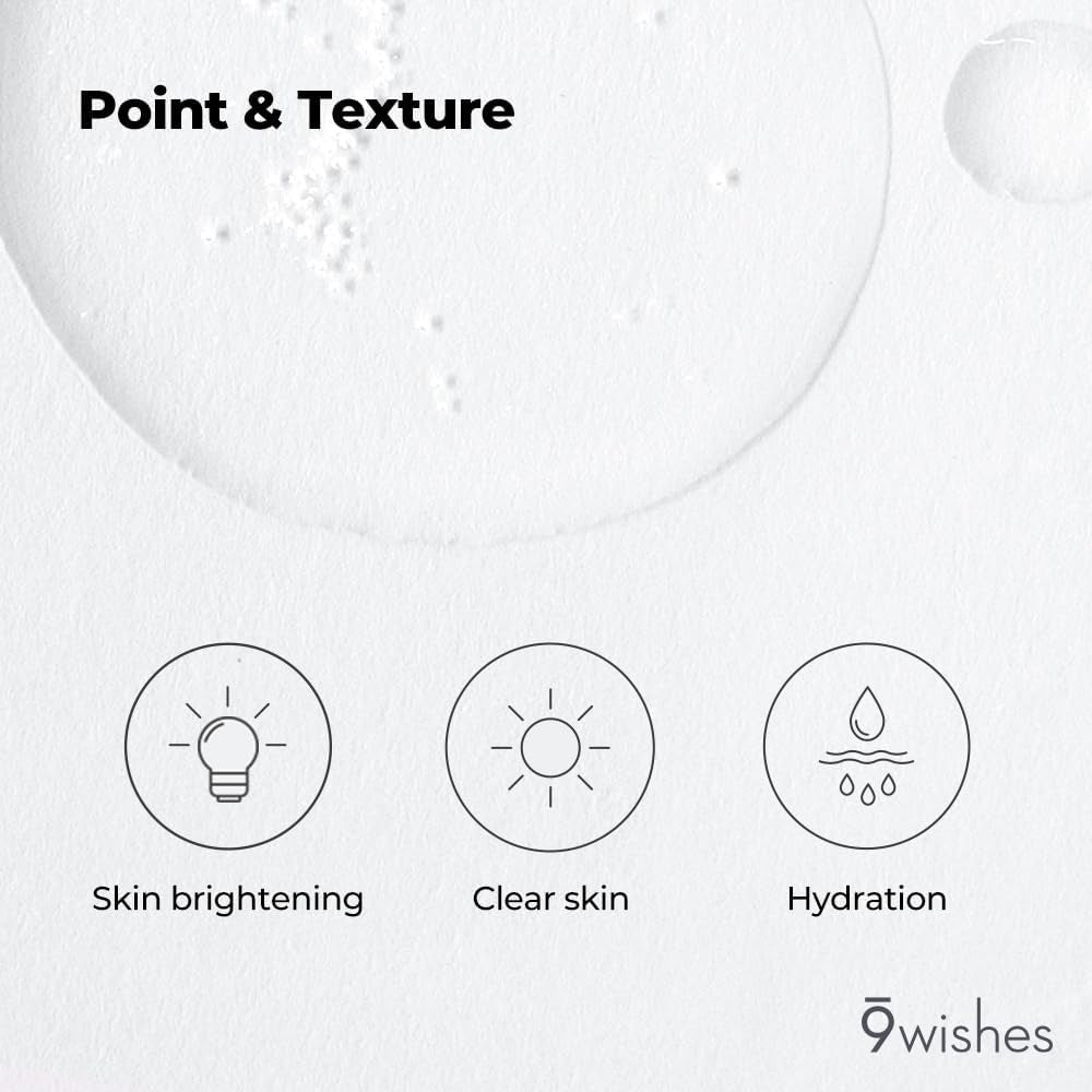 [9Wishes] Miracle White Ampule Serum 0.85Fl. Oz Whitening Serum - Bring Dull Skin Back to the Bright Side with 73% Rice Bran Water, Chemical Free, Natural Ingredients