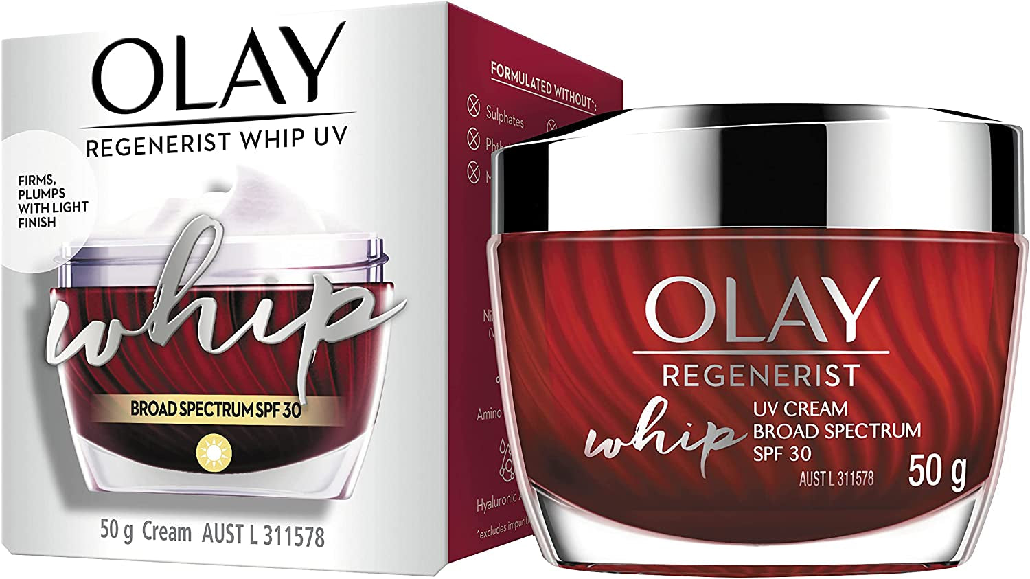 Regenerist Whips Face Cream Moisturiser UV SPF 30 50G