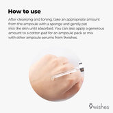 [9Wishes] Miracle White Ampule Serum 0.85Fl. Oz Whitening Serum - Bring Dull Skin Back to the Bright Side with 73% Rice Bran Water, Chemical Free, Natural Ingredients